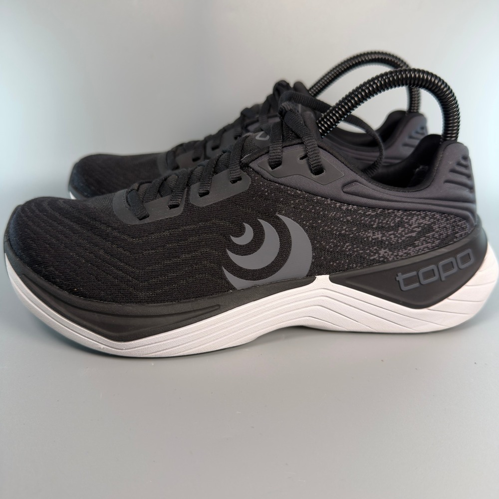Topo Athletic Ultrafly 5 Womens 7.5 7 1/2 Road Running Shoes Black Lace Sneakers - Picture 4 of 16